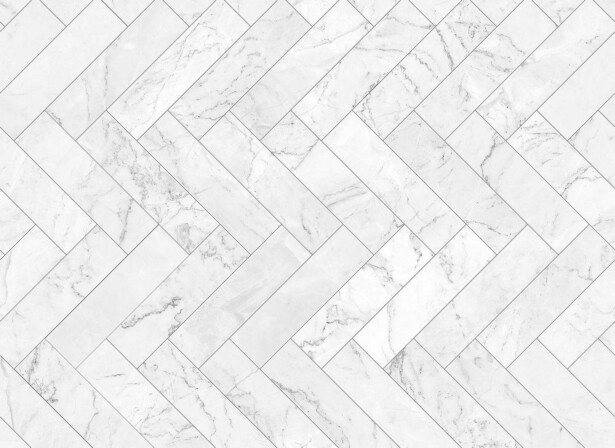Kuvatapetti A.S. Creation Designwalls Marble Tiles, 350x255cm, valkoinen