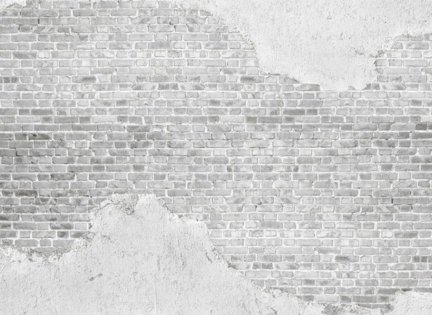 Kuvatapetti A.S. Creation Designwalls Old Brick Wall, 350x255cm, harmaa