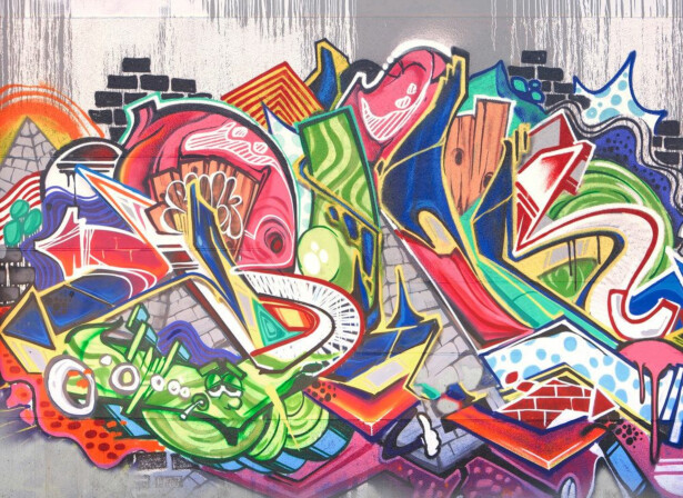 Kuvatapetti A.S. Creation Designwalls Graffiti, 350x255cm, monivärinen