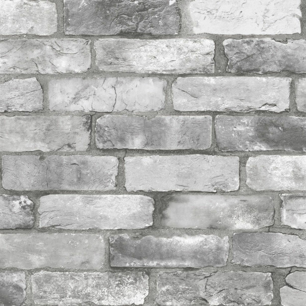 Tapetti Fine Decor Trilogy Vintage Brick Wall, harmaa