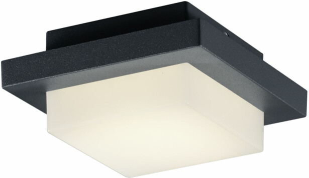 Katto/seinävalaisin Hondo, 3,5W LED, IP54, musta