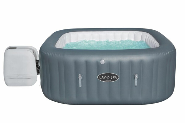 Ilmatäytteinen poreallas Bestway Lay-Z-Spa Hawaii HydroJet Pro, 4-6 hlöä, harmaa (60031)