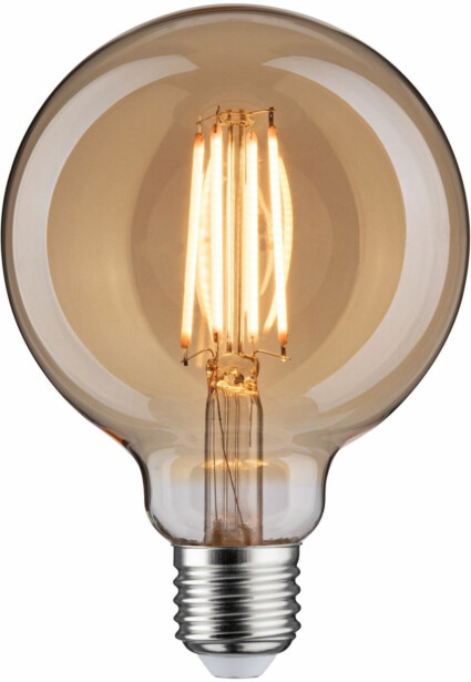 LED-lamppu Paulmann 1879 Filament Globe G95 E27 470lm 6W 1800K 3-Step-Dim himmennettävä kulta