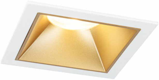 LED-alasvalo Paulmann Cole IP44 88x88mm 6W 470lm himmennettävä 2700K valkoinen/mattakulta