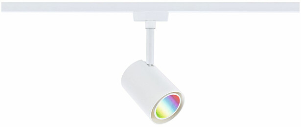 LED-kiskospotti Paulmann URail Smart Home Zigbee 3.0 Luxe GU10 350lm 4.8W RGBW+ himmennettävä valkoinen