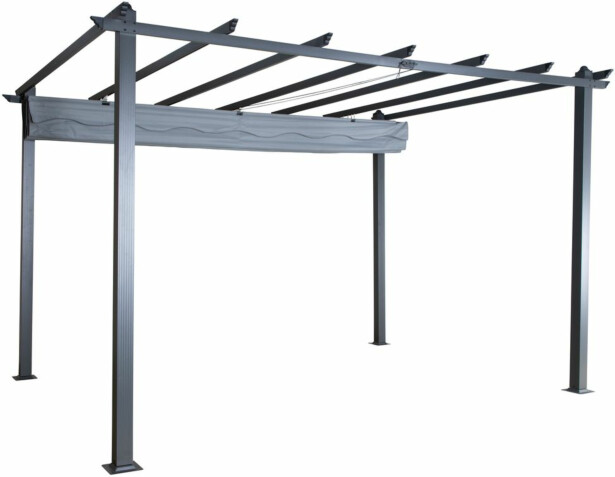 Pergola Venture Home Lazio, 295x395cm, musta/harmaa