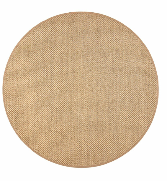 Matto VM Carpet Panama, mittatilaus, pyöreä, olki
