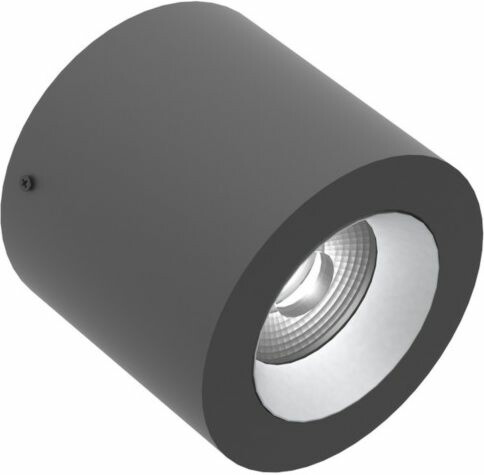 LED-alasvalo Illuxtron Vector, Ø100mm, HV-FD, 800lm, 3000K, 40°, musta/hopea