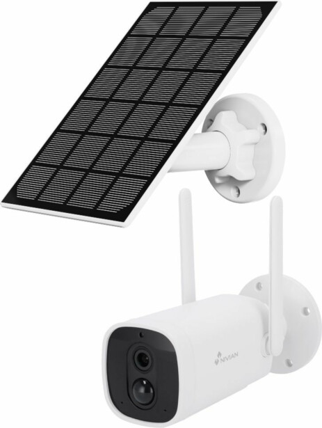 Valvontakamera Celotron Nivian Smart, sisäisellä akulla ja aurinkokennolla, 2MP FullHD 1080P resoluutiolla