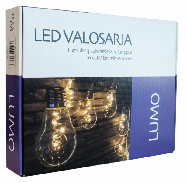 Valosarja LED Energie Lumo Filament, 10-osainen, 2700K, IP20 