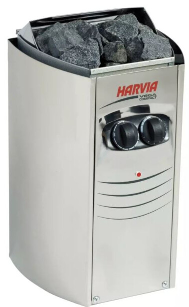 Sähkökiuas Harvia Vega Compact BC35, 3.5kW, 2-4,5m³, kiinteä ohjaus, Verkkokaupan poistotuote