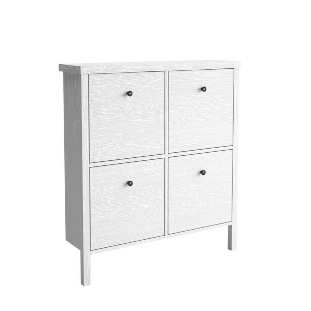 Kenkäkaappi Linento Furniture FRN-10048, valkoinen