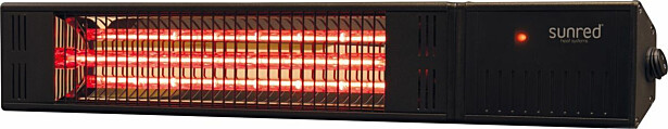 Infralämmitin Pistesarjat Sunred Ultra Fortuna Wall, IP55, 1500W, musta