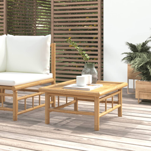 Puutarhapöytä 65x55x30 cm bambua