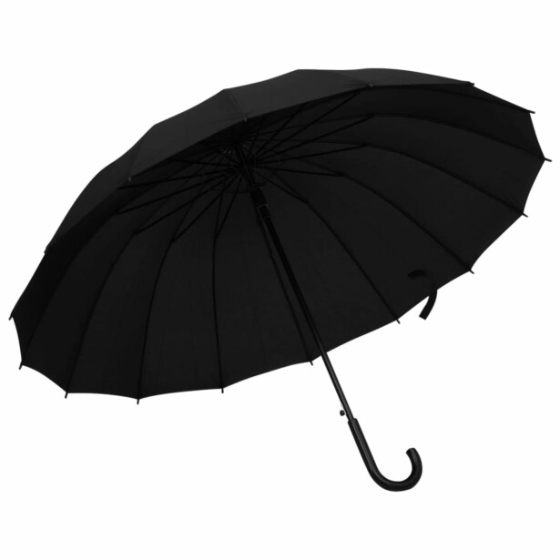 Sateenvarjo automaattinen musta 120 cm
