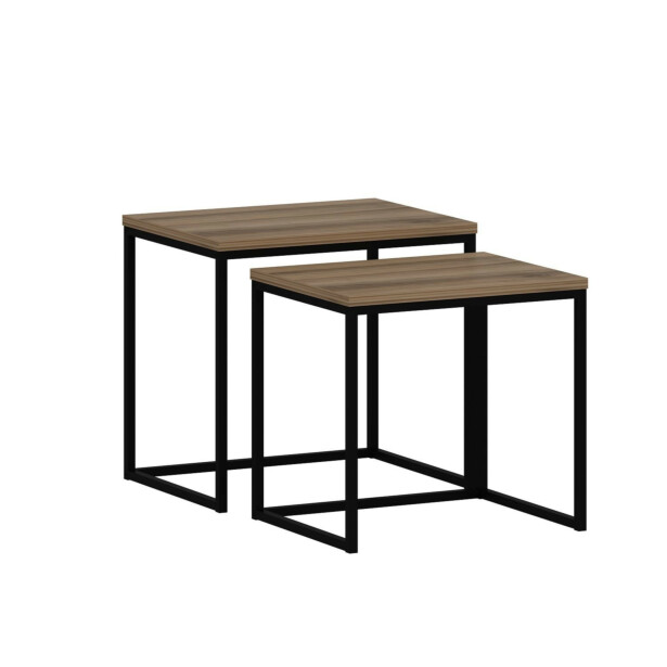 Sohvapöytäsetti Linento Furniture Vera, pähkinäpuu, 2-osainen