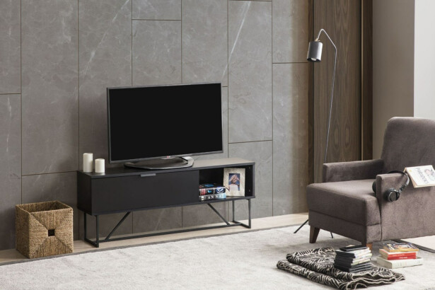 TV-taso Linento Furniture Cool, musta