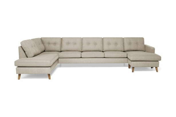 U-Sohva Andrarum Monroe Large Divaani Oikea beige