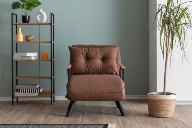 Vuodetuoli Linento Furniture Sando Single Light Brown ruskea