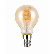 LED-lamppu Trio E14, filament vakiokupu 4W, 150lm 1800K, ruskea, switch dimmer