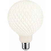 LED-filamenttilamppu Paulmann Lampion Globe, G125, E27, 400lm, 4.3W, 3000K, himmennettävä, valkoinen kenno