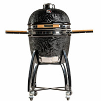 Hiiligrilli Dreamfire Hoovi Kamado Large, grillaustelineella, musta