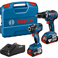 Akkukonesarja Bosch Professional GDR 18V-200 + GSR 18V-55, 2x4.0Ah akuilla + L-Case