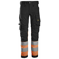 Huomiotyöhousut Snickers Workwear 6334 High-Vis lk 1