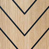 Sisustuslevy Maler Louvre Chevron, 12x616x616mm, mdf, ympäripontattu, eri värejä