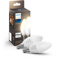 LED-älylamppu Philips Hue W, 5.5W, B39, E14, 2kpl