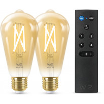 LED-älylamppu Wiz ST64 Tunable White, Wi-Fi, 50W, meripihka, 2kpl + kaukosäädin