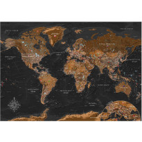 Kuvatapetti Artgeist World: Stylish Map, eri kokoja
