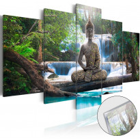 Akryylilasitaulu Artgeist Buddha and Waterfall, eri kokoja