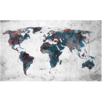 Kuvatapetti Artgeist World map on the wall, 270x450cm