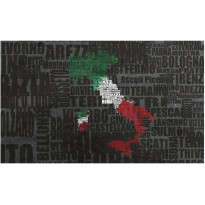 Kuvatapetti Artgeist Text map of Italy, 270x450cm