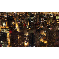Maisematapetti Artgeist Kaupungin yöllä - Chicago, USA, 270x450cm