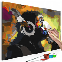 DIY-taulu Artgeist Monkey In Headphones, 40x60cm