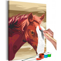 DIY-taulu Artgeist Brown Horse, 60x40cm