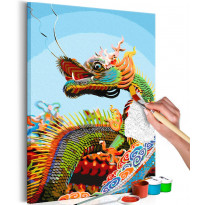 DIY-taulu Artgeist Colourful Dragon, 60x40cm