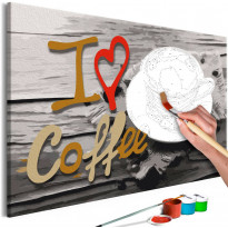 DIY-taulu Artgeist I Love Coffee, 40x60cm