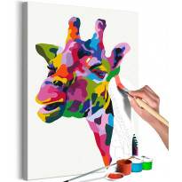 DIY-taulu Artgeist Colourful Giraffe, 60x40cm