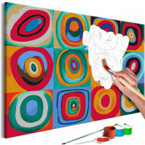 DIY-taulu Artgeist Colourful Rings, 40x60cm