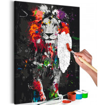 DIY-taulu Artgeist Colourful Animals: Lion, 60x40cm