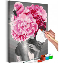 DIY-taulu Artgeist Flamingo Girl, 60x40cm