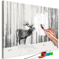 DIY-taulu Artgeist Deer in the Snow, 40x60cm