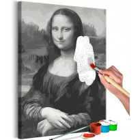 DIY-taulu Artgeist Black and White Mona Lisa, 60x40cm