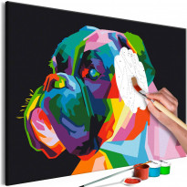 DIY-taulu Artgeist Colourful Boxer, 40x60cm