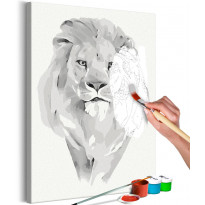 DIY-taulu Artgeist White Lion, 60x40cm