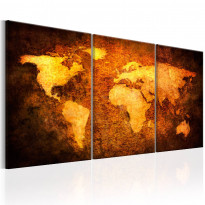 Canvas-taulu Artgeist Rusty continents, 60x120cm