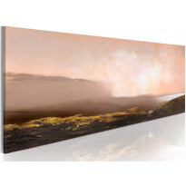 Canvas-taulu Artgeist Merenranta aamulla, käsinmaalattu, 40x100cm